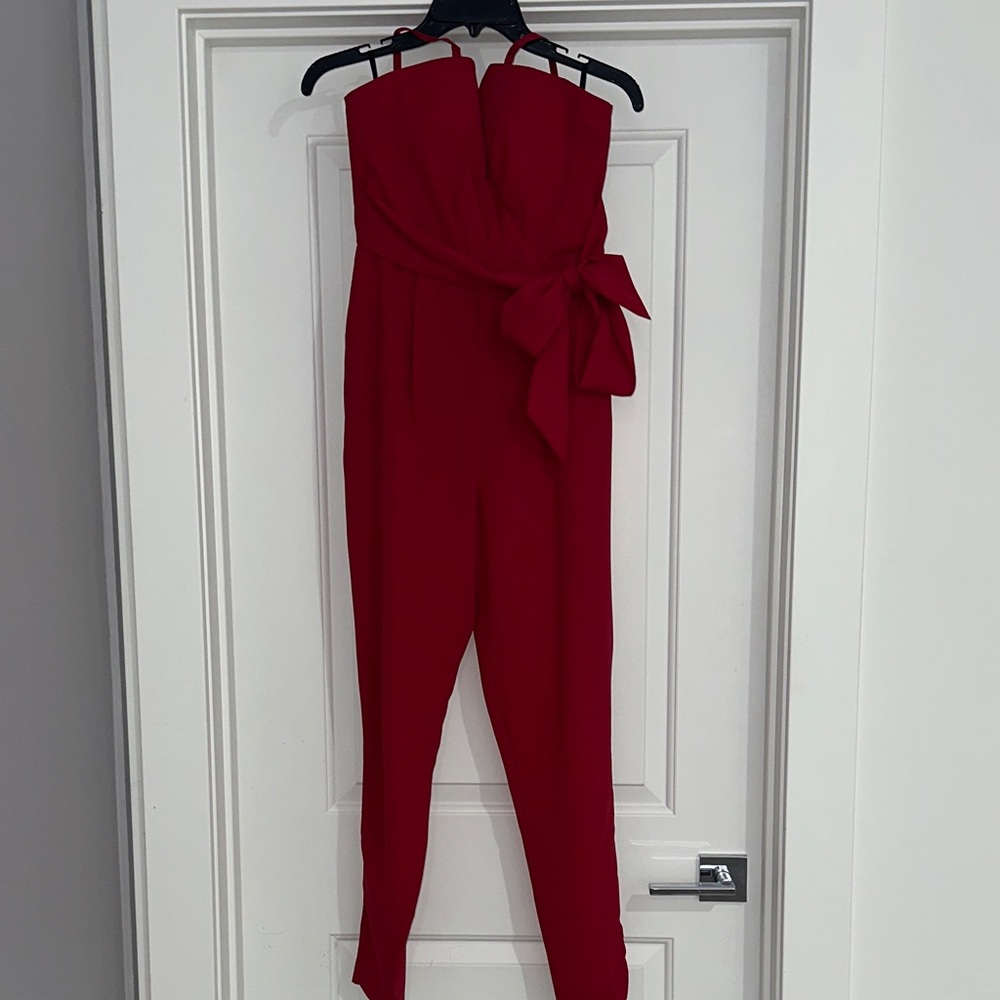 Elegant Red Jumpsuit